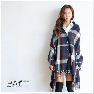 Convertible Plaid Scarf